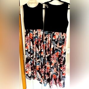 Mommy & Me matching Tropical.Print Summer Dress